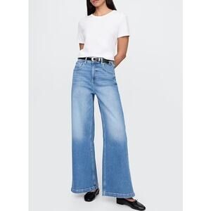 GAP Wide Leg Sky High Rise Jeans Blue 33 / 16 Tall